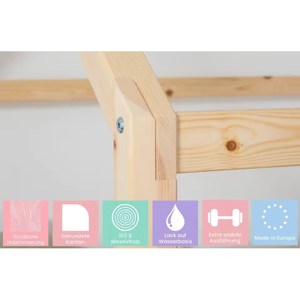 Cama Montessori para niños, cama de madera para bebés, ropa de cama para niños, marco de madera Simple moderno, cama para niños con barandilla - Product Image 6