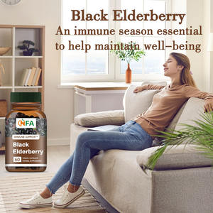 Precio al por mayor, saúco negro con suplemento de alta potencia, cápsulas de función del sistema inmunológico - Product Image 6
