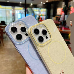 Mode Bling Glitter <span class=keywords><strong>Magnétique</strong></span> Mobile Téléphone Cas pour <span class=keywords><strong>iPhone</strong></span> 16 Pro Max 15 13 14 12 <span class=keywords><strong>11</strong></span> Sans Fil Charge Couverture Arrière Shell - Product Image 5