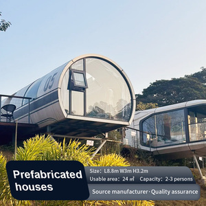 Contenitore prefabbricato staccabile casa sonno capsula piccolo <span class=keywords><strong>giardino</strong></span> esterno ufficio baccelli acciaio materiale Villa per <span class=keywords><strong>villaggio</strong></span> vacanze - Product Image 5