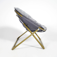 Silla de Luna de Metal personalizable directa de fábrica, diseño moderno, descanso para el almuerzo, sillón reclinable, balcón plegable, sofá perezoso para muebles para el hogar