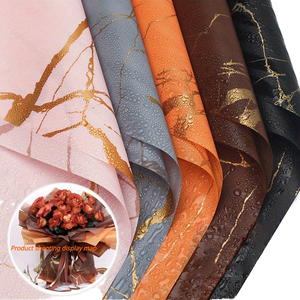 Papel Decorativo Floral de Doble Cara Reciclable Qibai, 20 Hojas, con Recubrimiento de Almidón, Diseño Brooke, Impermeable, Patrón de Mármol, Mate - Product Image 3