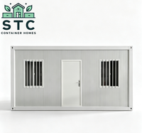 Bâtiment modulaire en acier démontable de 20 pieds, cabine préfabriquée en kit, maison portable, garage, bureau, chambre d'hôtes, maison résidentielle