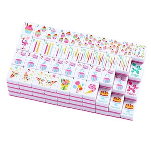 Pink Birthday Themed Acrylic American Mahjong Set for Party <b>Entertainment</b>, Factory Customizable - Product Image 1