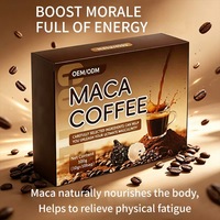 Café Noir Arabica Instantané Personnalisé OEM avec Maca Aphrodisiaque pour Hommes – Améliore la Vitalité Masculine, Maintient l'Énergie, Sans Effets Nerveux