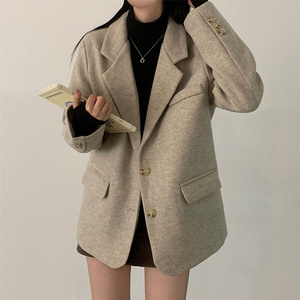 Elegante giacca con palangari da donna oversize Trench retrò autunno inverno nuovo capospalla alla moda - Product Image 1