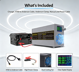 Cargador de Batería Ajustable de 0-100V 0-25A, 2500W de Alta Potencia para Baterías de 12V 24V 36V 48V 60V <span class=keywords><strong>72V</strong></span> Lifepo4, Li-ion, Plomo-Ácido y AGM - Product Image 2
