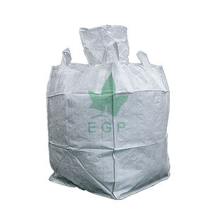 Sac jumbo en plastique antistatique PP de grande taille, 1000 kg, 1 tonne, FIBC, super sac avec fond plat, boucle d'angle croisée - Product Image 2