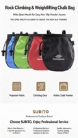 Sac de craie imperméable pour l'escalade, le bouldering, la musculation et l'entraînement – Offre Spéciale