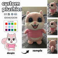 Jouets en peluche personnalisés en tissu de coton, vente en gros, mini licorne, sac, petit porte-clés, oreillers chat, animaux en peluche, poupée de 10 cm, unisexe, anniversaire