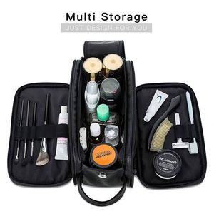 Trousse de toilette BSCI pour hommes et femmes, grande trousse de voyage pour rasoir, résistante à l'eau, organiseur de produits de toilette en cuir PU - Product Image 6