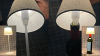 Lampe de lecture de chevet LED, lampe en tissu LED en forme de bouteille de vin, lampe de bouteille sans fil à 3 couleurs, contrôle tactile, veilleuse en forme de bouteille de vin
