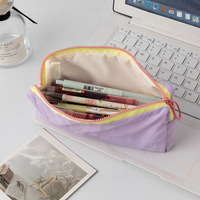 Sac de rangement en toile simple personnalisé avec fermeture éclair, sac de voyage en coton pour bloc-notes et accessoires Bluetooth, trousse de toilette