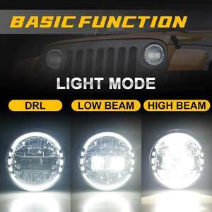 <span class=keywords><strong>Precio</strong></span> de fábrica Loyo, iluminación Led de 7 ", faros redondos con certificado DOT, ojo angular, 60W, faro Led de 7 pulgadas para <span class=keywords><strong>Jeep</strong></span> Wrangler - Product Image 2