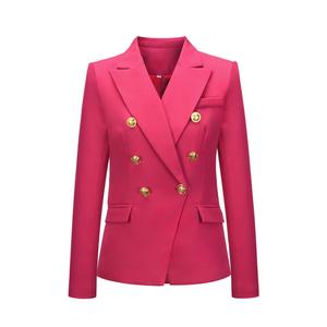 2024 mujeres oficina de negocios elegante sólido trajes Fitness casual suelto un botón cuadros estampado Blazers trajes mujeres - Product Image 3