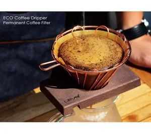 Ahşap kahve filtresi standı tutucu ahşap kahve makinesi damlatıcı istasyonu kahve filtresi üzerine dökün