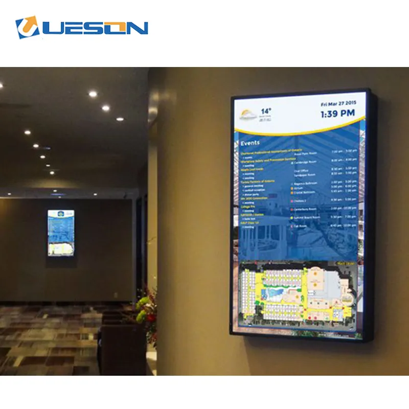 LCD-Werbe spieler Digital anzeige Touchscreen-Monitor Kiosk Indoor Board Player-Menü