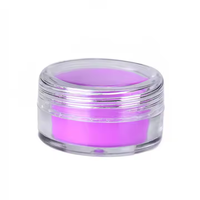 Vente en gros de pots cosmétiques en plastique transparents de 5 ml, 10 ml, 5 g avec doublure en silicone et bouchons à vis pour l'emballage des soins personnels de la peau