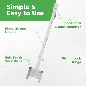 OLF Fabric Sock Aid Sock Wearing Helper For Elderly Assistant Tool Washable Fabric Sock Aid - Product Image 4