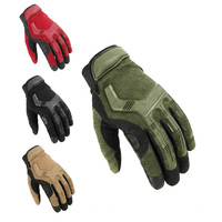 Gants de protection renforcés avec paume rembourrée et protection des articulations en TPR, dos en tricot respirant pour usage tactique extérieur et sportif
