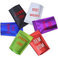 Sacs Mylar refermables recyclables noir mat 4 x 6 pouces, pochettes en feuille PE double face pour savon liquide, couches, tampons, aliments pour animaux de compagnie
