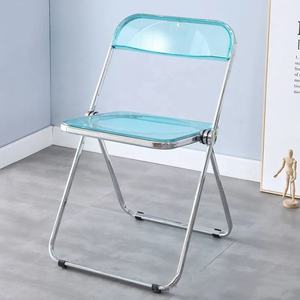 Chaises pliantes en plastique acrylique transparent, Portable, pour <span class=keywords><strong>salle</strong></span> à manger, fête, bon marché - Product Image 3
