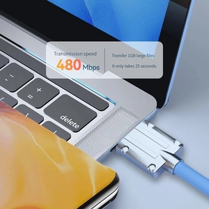 ขายดี6A 120W USB C สายชาร์จเร็วสายเคเบิลข้อมูลประเภท C สำหรับ iPhone PRO MAX 13 12สำหรับ Huawei xioami computers - Product Image 6