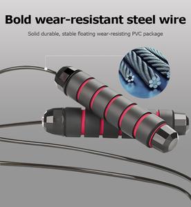 TopOne poignée en mousse câble en acier lourd corde à sauter exercice cardio sauter corde à sauter pondérée - Product Image 2