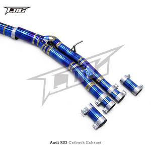 Système d'échappement Catback BSK le plus récent pour <span class=keywords><strong>Audi</strong></span> <span class=keywords><strong>RS3</strong></span> 2.5T 2016-2023 Performance Racing Titanium Burnt Blue avec quatre silencieux - Product Image 2