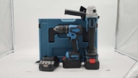 Kit d'outils électriques sans balais 21V 2-en-1 : Perceuse et Meuleuse d'angle au lithium, 2 batteries, qualité industrielle pour la construction et la vente en gros de matériel.