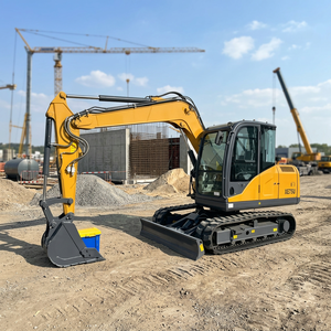 Zero Tail Swing 7.5 Ton 0.3m³ Bucket XE75U Compact Crawler Excavator 42.4kW Urban Construction Machinery - Product Image 1