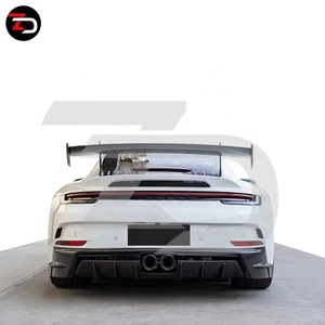 Vente flash Kit carrosserie en carbone sec <span class=keywords><strong>de</strong></span> style GT3 pour Carrera 911 992 avec pare-chocs avant, jupes latérales, lèvres, aileron, pare-chocs arrière, capot <span class=keywords><strong>de</strong></span> toit - Product Image 3