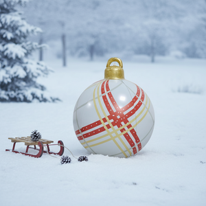Ballon de Noël gonflable en PVC de 60 cm pour la fête, décoration amusante, jouet gonflable, ornement de Noël en gros - Product Image 3