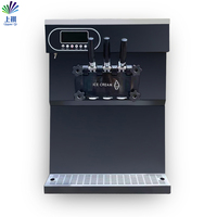 Machine à crème glacée 25-28L/H Machine à crème glacée commerciale automatisée à service doux Machine à crème glacée pour les desserts à prix d'affaires