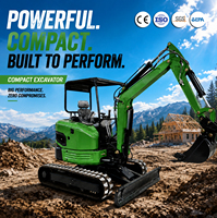 Mini-excavatrice sur chenilles 3,5 tonnes en promotion avec moteur/pompe Eaton, également disponible en version 1,8 tonne pour ferme et ranch