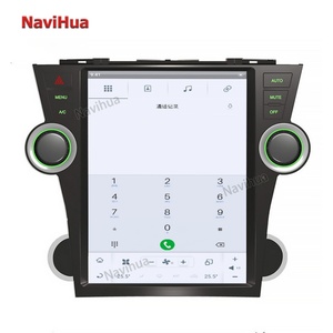 Navihua Car Android Radio Stereo Vertical Screen DVD Player GPS Navigator Multimedia Video <b>System</b> for Toyota Highlander 2010-12 - Product Image 5