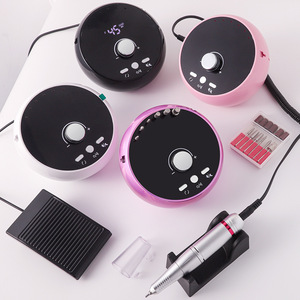 เครื่องตะไบเล็บไฟฟ้าแบบพกพา พอร์ต USB น้ำหนักเบา 45000 รอบต่อนาที หัวเจียร 6 หัว สำหรับเล็บเจล/อะคริลิค - Product Image 1