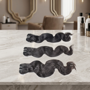 Body Wave <b>Cheap</b> Cuticle Aligned None Chemical Processing Virgin Remy Hair Black Color Bundle Indian Human Hair <b>Extensions</b> - Product Image 1