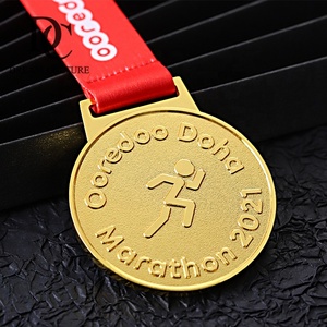 Medalla de Metal Dorada con Cordón para Medallas de Corredores de Media Maratón y Maratón - Product Image 6