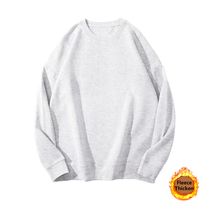Sudadera con capucha de cuello de alta calidad para hombre, talla grande, informal, versátil, más felpa gruesa para invierno, punto de Color sólido al por mayor - Product Image 2
