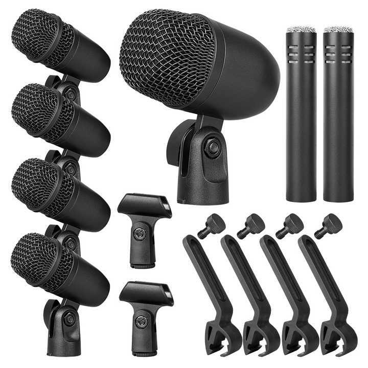 Professional Musical Instrument Microphone 7 Piece