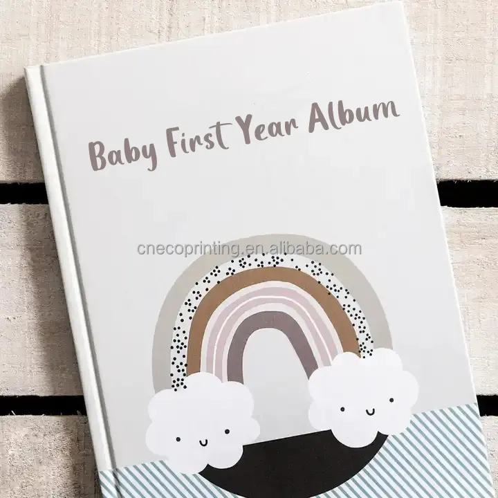יילוד מזכרת מתנה אישית תינוק ראשון שנה אלבום מיילסטון זיכרון שיא יומן ספר