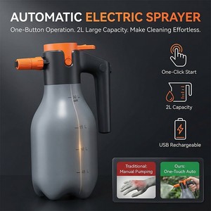 NOUVEAU Flacon pulvérisateur électrique en <span class=keywords><strong>plastique</strong></span> avec charge sans fil et pression d'air pour le lavage de voitures, le jardinage et l'horticulture - Multicolore - Product Image 2