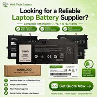 Batterie d'ordinateur portable de haute qualité F7HVR T2T3J pour Dell Inspiron 17 7737 15 7537 Series G4YJM 062VNH