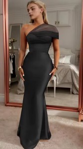 <span class=keywords><strong>Abito</strong></span> da ballo in raso elegante a forma di sirena monospalla - Product Image 4