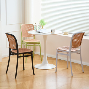 Khung màu đen nâu ghế PE mây ra cửa ghế monoblock rắn nhựa mía đám cưới ăn ghế tại Trung Quốc - Product Image 2