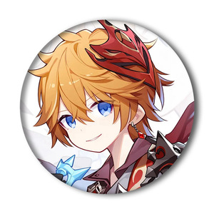 Insignias de hojalata de anime y dibujos animados de <span class=keywords><strong>Genshin</strong></span> Impact, broches, pines de solapa con acabado mate, colgantes para bolso - Product Image 2
