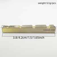 Nut Gitar Bass Elektrik 5 Senar, Tulang Sapi Asli Grosir Pabrik, Pre-Slotted Top Nut 45mm Kiri Kanan