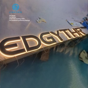 Chất lượng xuất sắc lập trình LED Sign 3D Letter Sign Laser Cut kim loại thép không gỉ máy in Board bán buôn Acrylic Logo - Product Image 1