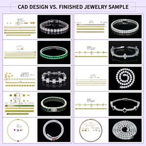 กำไลข้อมือเทนนิสทรงสี่เหลี่ยมสำหรับผู้หญิง ขายส่งแบบยกชุด ประดับเพชรโมอิสซาไนต์ VVS ระดับพรีเมียม เงินแท้ 925 ดีไซน์หรูหรา - Product Image 6